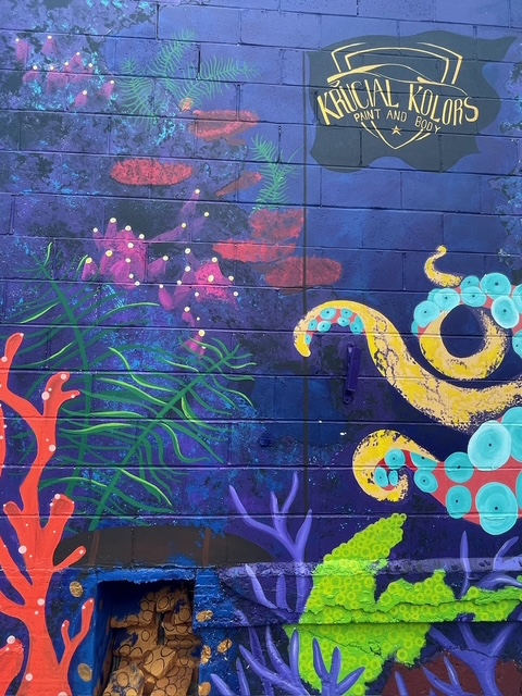 Murray the octopus mural, view 21.